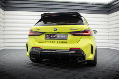 Heckansatz Diffusor V.3 passend für BMW 1er F40 M-Paket/ M135i / 128ti (Einzelauspuff li. re.) schwarz Hochglanz