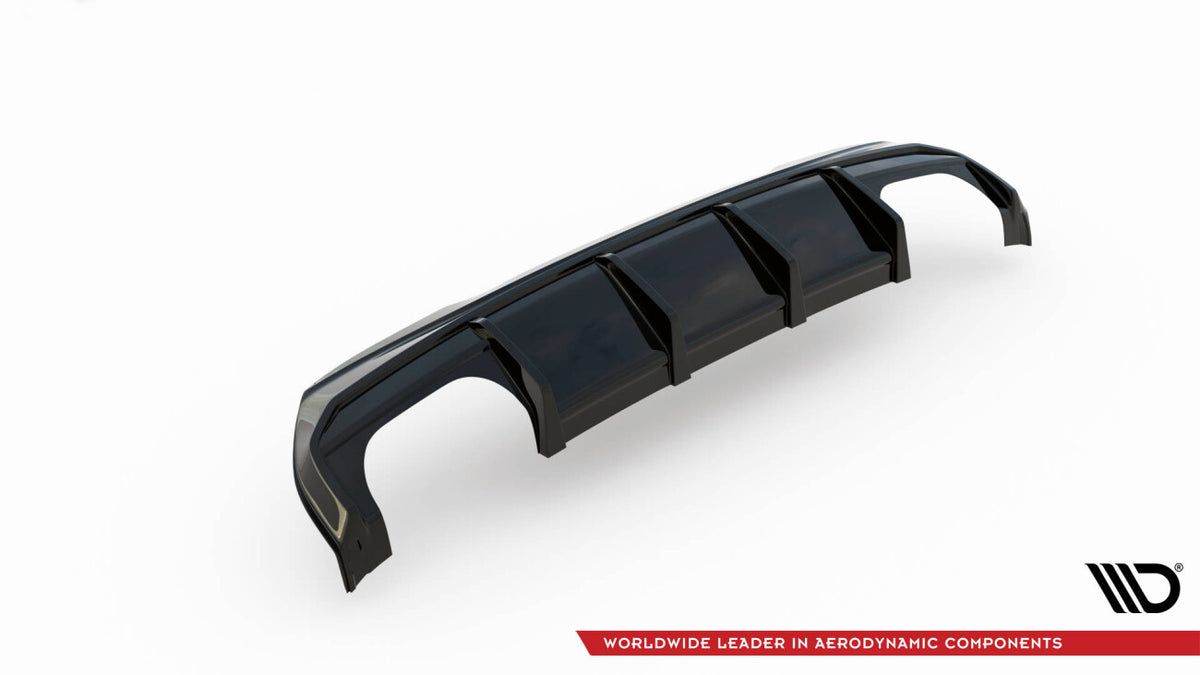 Heckansatz Diffusor V.3 passend für BMW 1er F40 M-Paket/ M135i / 128ti schwarz Hochglanz