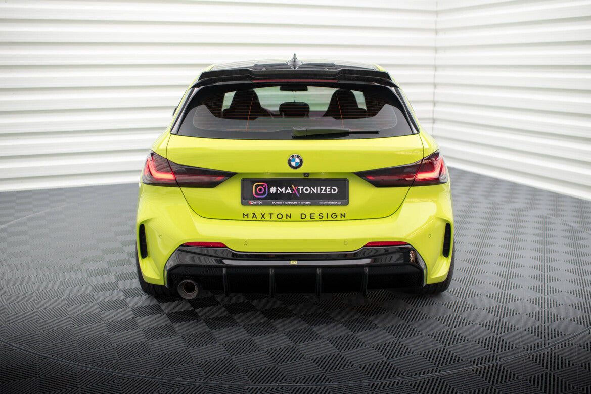 Heckansatz Diffusor V.3 passend für BMW 1er M-Paket / 128ti F40 (Einzelauspuff li.) schwarz Hochglanz