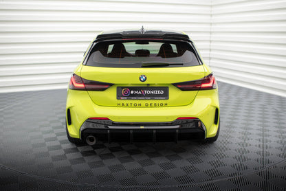 Heckansatz Diffusor V.3 passend für BMW 1er M-Paket / 128ti F40 (Einzelauspuff li.) schwarz Hochglanz