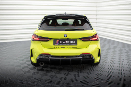 Heckansatz Diffusor V.3 passend für BMW 1er M-Paket / 128ti F40 (Einzelauspuff li.) schwarz Hochglanz