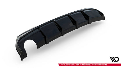 Heckansatz Diffusor V.3 passend für BMW 1er M-Paket / 128ti F40 (Einzelauspuff li.) schwarz Hochglanz