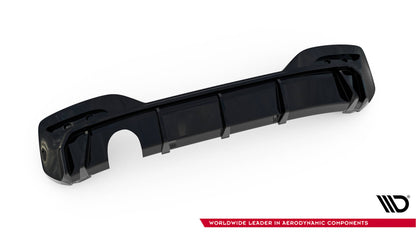 Heckansatz Diffusor V.3 passend für BMW 1er M-Paket F20 FL (Einzelauspuff li.) schwarz Hochglanz