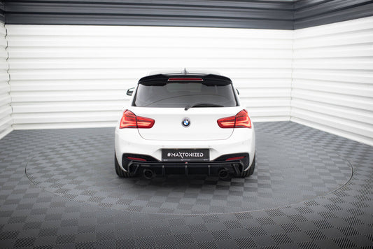 Heckansatz Diffusor V.3 passend für BMW M140i F20 FL schwarz Hochglanz