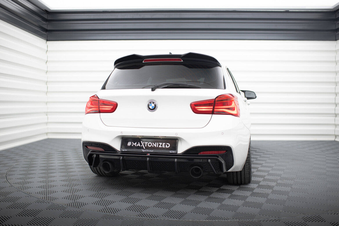Heckansatz Diffusor V.3 passend für BMW M140i F20 FL schwarz Hochglanz