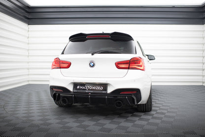 Heckansatz Diffusor V.3 passend für BMW M140i F20 FL schwarz Hochglanz