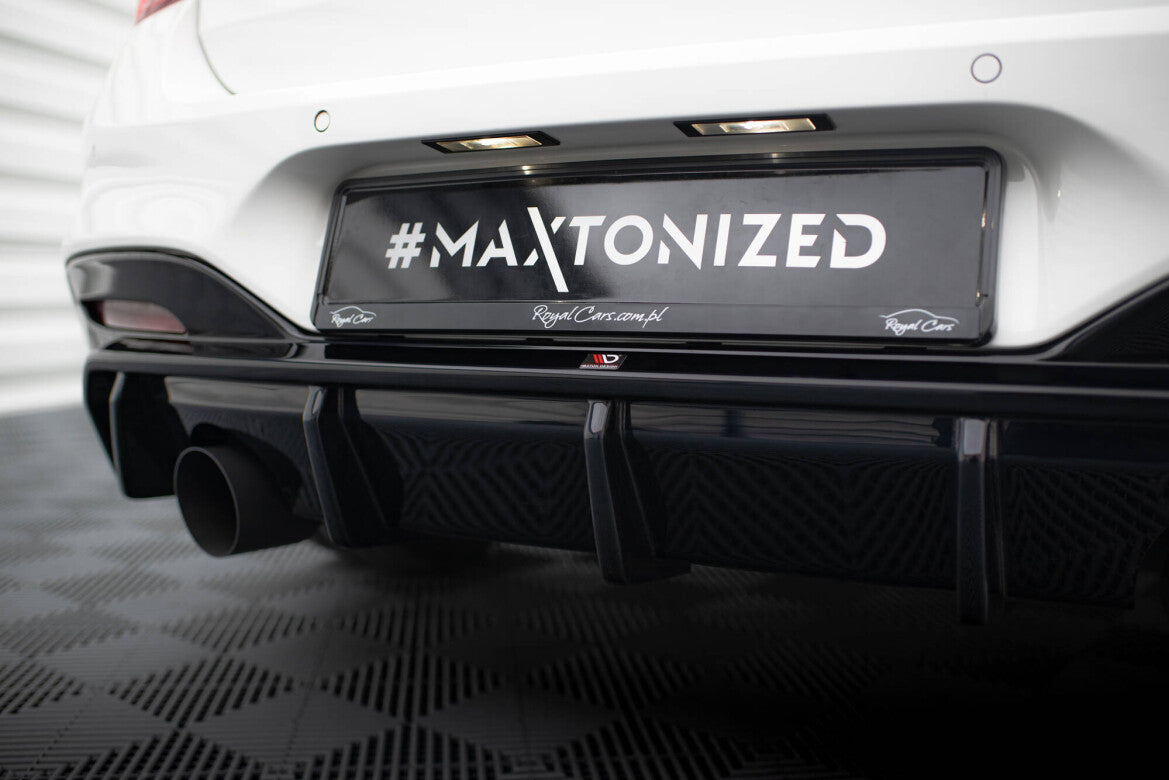 Heckansatz Diffusor V.3 passend für BMW M140i F20 FL schwarz Hochglanz