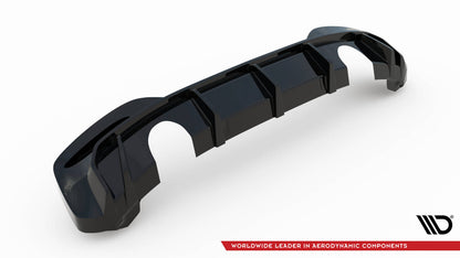 Heckansatz Diffusor V.3 passend für BMW M140i F20 FL schwarz Hochglanz