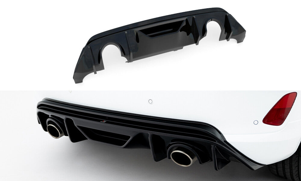 Heckansatz Diffusor V.3 passend für Ford Fiesta ST Mk8 schwarz Hochglanz
