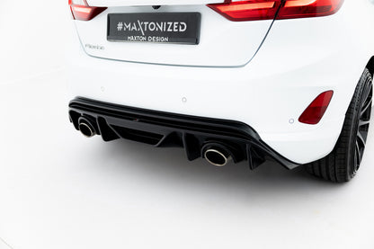 Heckansatz Diffusor V.3 passend für Ford Fiesta ST Mk8 schwarz Hochglanz