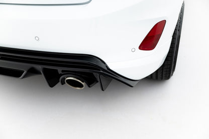 Heckansatz Diffusor V.3 passend für Ford Fiesta ST Mk8 schwarz Hochglanz