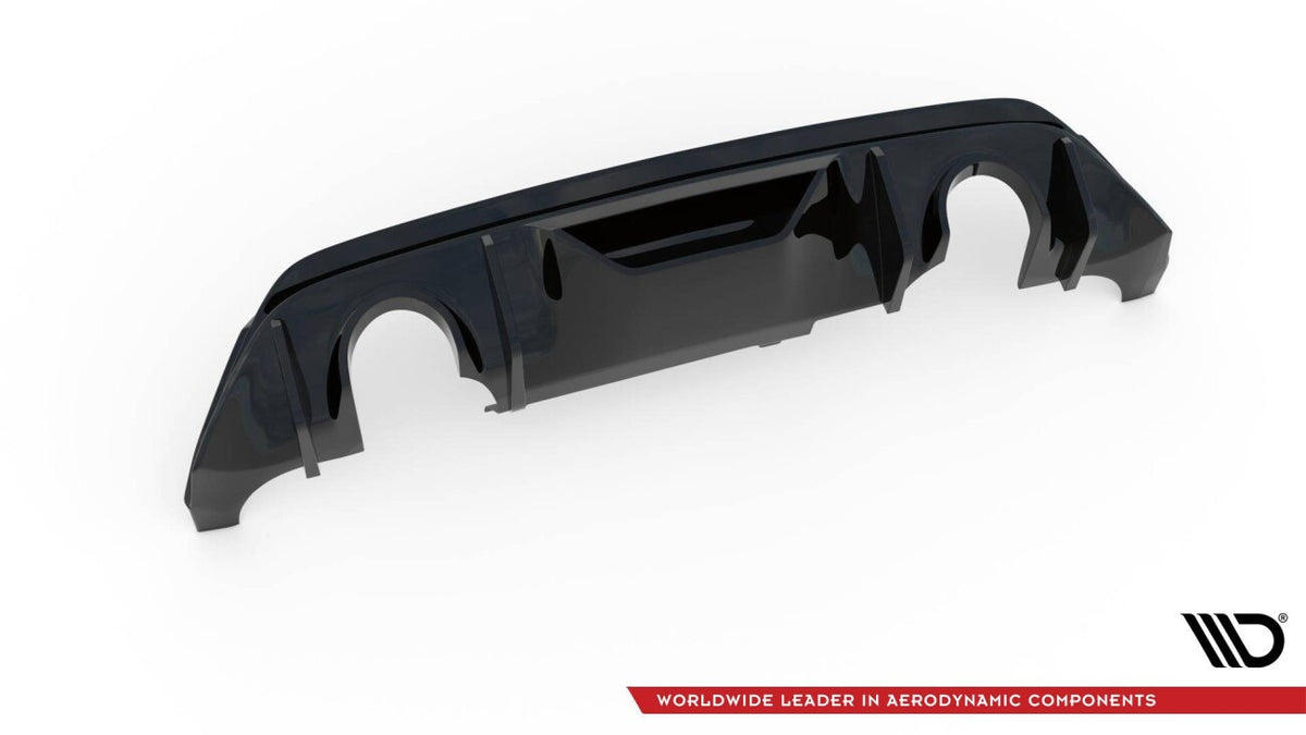 Heckansatz Diffusor V.3 passend für Ford Fiesta ST Mk8 schwarz Hochglanz