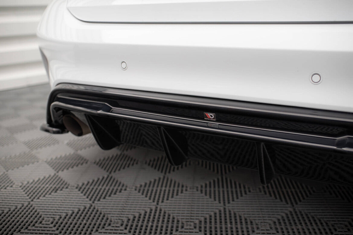 Heckansatz Diffusor V.3 passend für Ford Focus Hatchback ST Mk4 schwarz Hochglanz