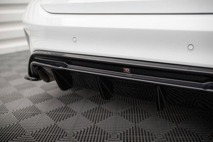 Heckansatz Diffusor V.3 passend für Ford Focus Hatchback ST Mk4 schwarz Hochglanz