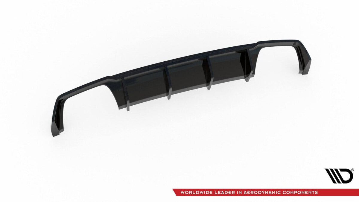 Heckansatz Diffusor V.3 passend für Seat Leon CUPRA ST Mk3 FL schwarz Hochglanz