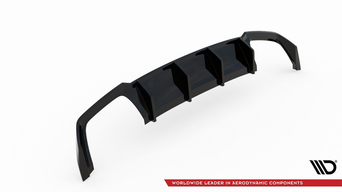 Heckansatz Diffusor V.3 passend für Seat Leon CUPRA ST Mk3 FL schwarz Hochglanz