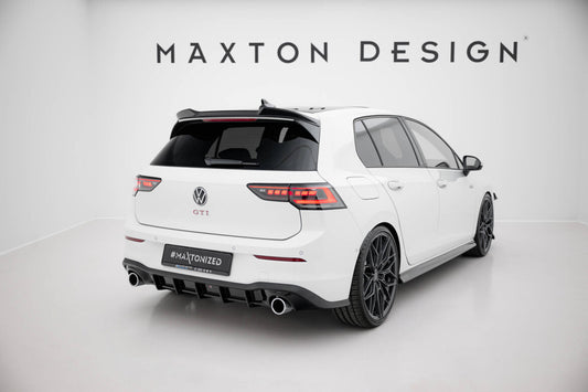 Heckansatz Diffusor V.3 passend für VW Golf GTI Mk8 schwarz Hochglanz