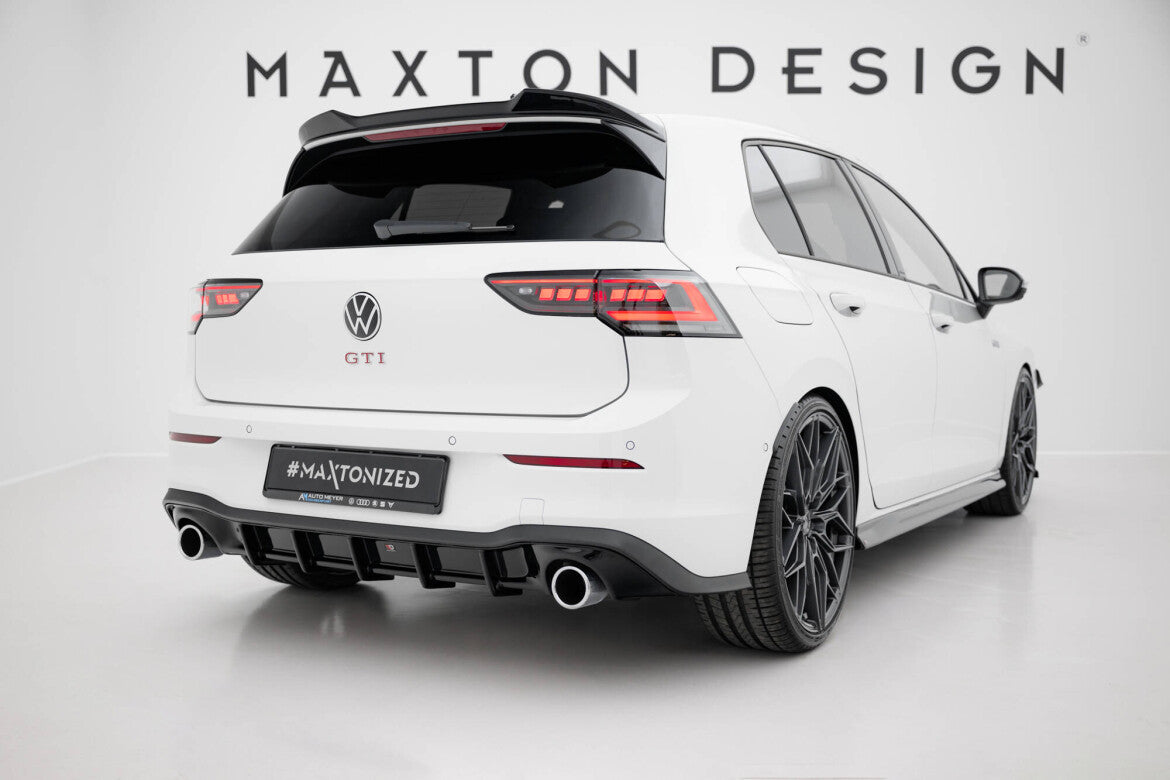 Heckansatz Diffusor V.3 passend für VW Golf GTI Mk8 schwarz Hochglanz