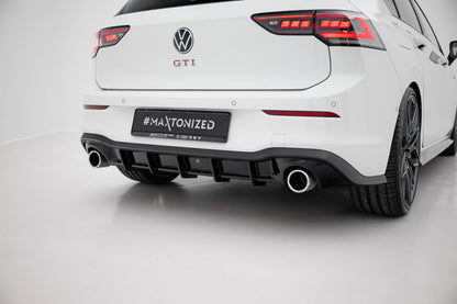 Heckansatz Diffusor V.3 passend für VW Golf GTI Mk8 schwarz Hochglanz