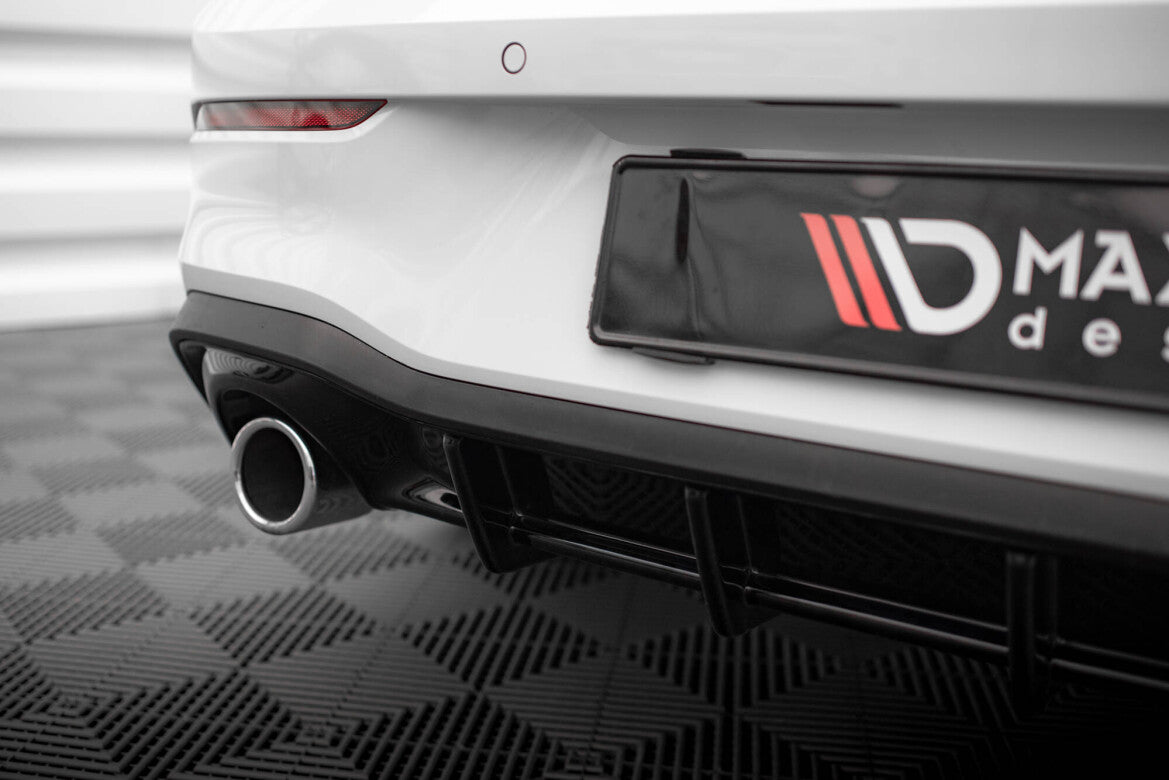Heckansatz Diffusor V.3 passend für VW Golf GTI Mk8 schwarz Hochglanz