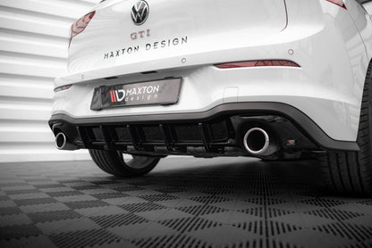 Heckansatz Diffusor V.3 passend für VW Golf GTI Mk8 schwarz Hochglanz