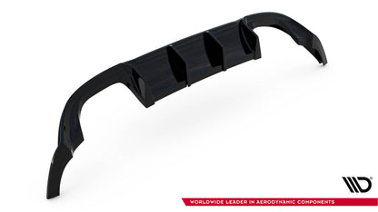 Heckansatz Diffusor V.3 passend für VW Golf R Mk7 FL schwarz Hochglanz