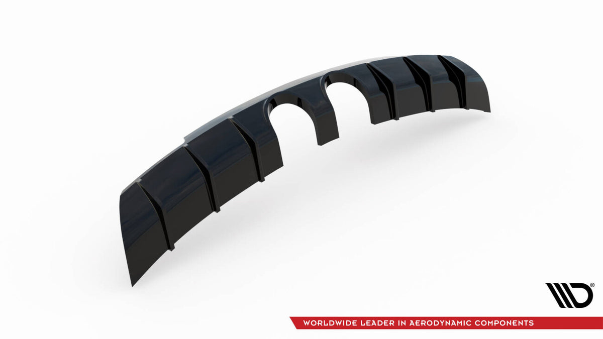 Heckansatz Diffusor V.3 passend für VW Scirocco R Mk3 schwarz Hochglanz