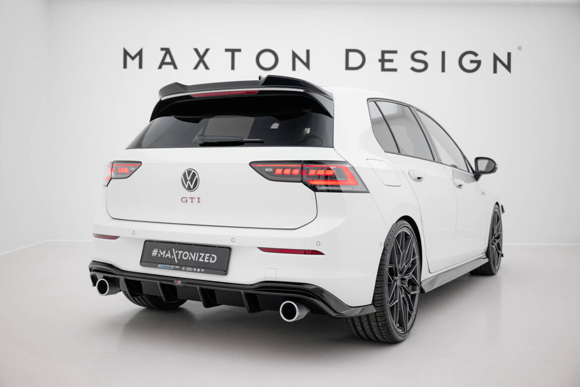 Heckansatz Diffusor V.4 passend für VW Golf GTI Mk8 schwarz Hochglanz