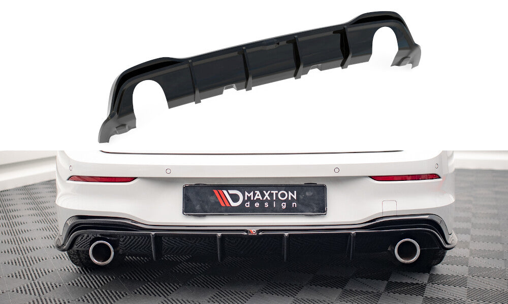 Heckansatz Diffusor V.4 passend für VW Golf GTI Mk8 schwarz Hochglanz