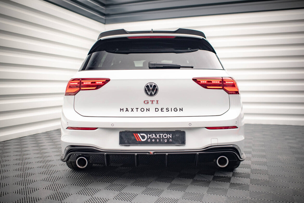 Heckansatz Diffusor V.4 passend für VW Golf GTI Mk8 schwarz Hochglanz