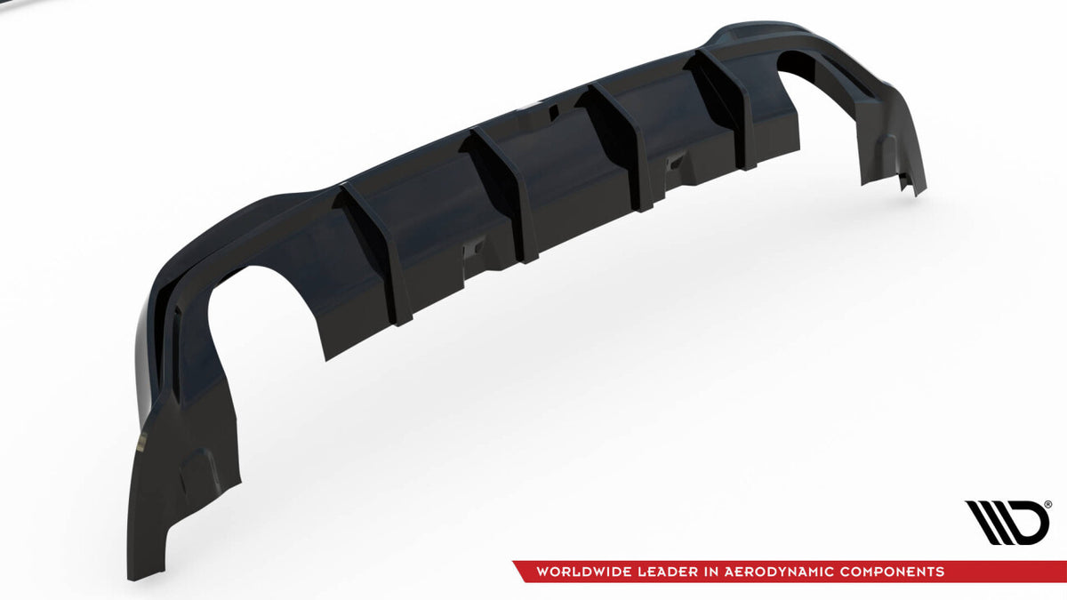 Heckansatz Diffusor V.4 passend für VW Golf GTI Mk8 schwarz Hochglanz