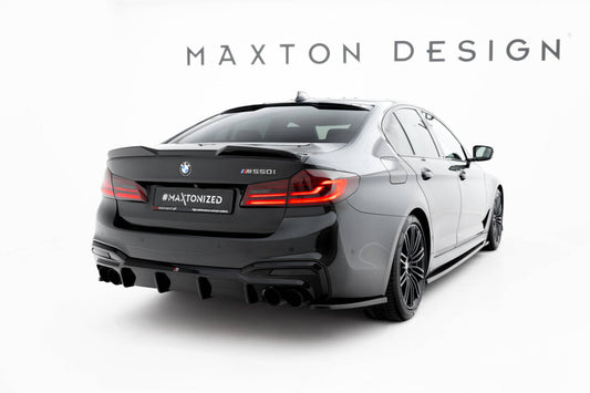 Heckscheiben Spoiler passend für BMW M550i / 5 M-Paket Limousine G30 schwarz Hochglanz