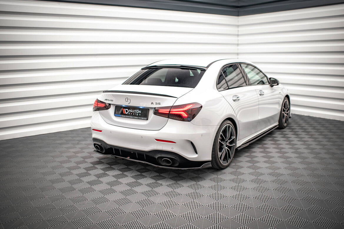 Heckscheiben Spoiler passend für Mercedes A AMG-Line / A35 Limousine V177 schwarz Hochglanz