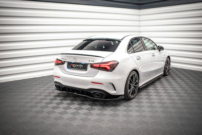 Heckscheiben Spoiler passend für Mercedes A AMG-Line / A35 Limousine V177 schwarz Hochglanz