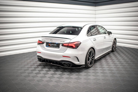 Heckscheiben Spoiler passend für Mercedes A AMG-Line / A35 Limousine V177 schwarz Hochglanz