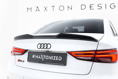 Heckspoiler 3D passend für Audi RS3 Limousine 8V / 8V FL schwarz Hochglanz