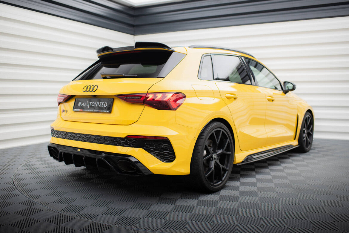 Heckspoiler 3D passend für Audi RS3 Sportback 8Y FL schwarz Hochglanz
