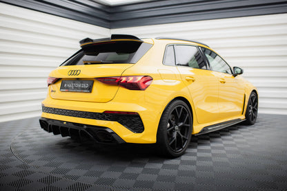 Heckspoiler 3D passend für Audi RS3 Sportback 8Y FL schwarz Hochglanz