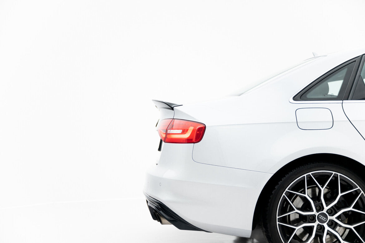 Heckspoiler 3D passend für Audi S4 Limousine B8 FL schwarz Hochglanz