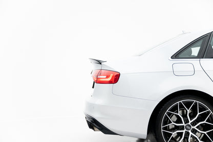 Heckspoiler 3D passend für Audi S4 Limousine B8 FL schwarz Hochglanz