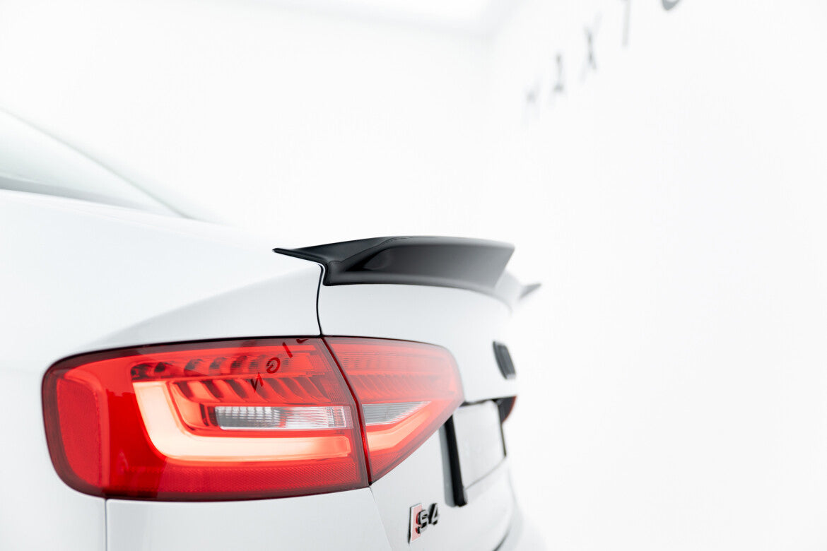 Heckspoiler 3D passend für Audi S4 Limousine B8 FL schwarz Hochglanz