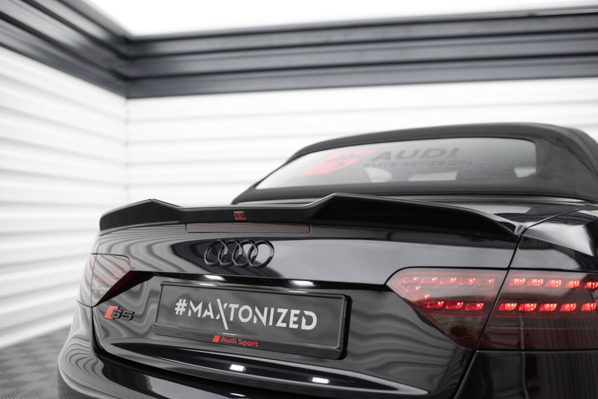 Heckspoiler 3D passend für Audi S5 / A5 S-Line Cabrio 8T schwarz Hochglanz