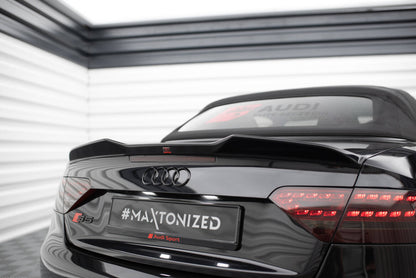 Heckspoiler 3D passend für Audi S5 / A5 S-Line Cabrio 8T schwarz Hochglanz
