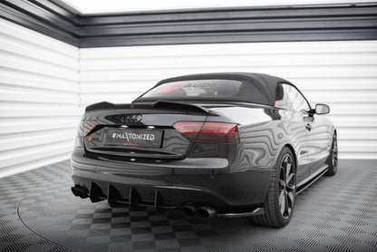 Heckspoiler 3D passend für Audi S5 / A5 S-Line Cabrio 8T schwarz Hochglanz