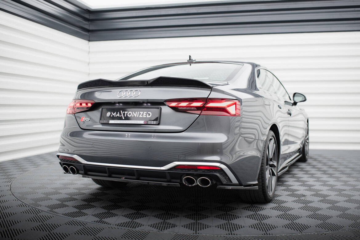 Heckspoiler 3D passend für Audi S5 Coupe / A5 S-Line Coupe F5 FL schwarz Hochglanz