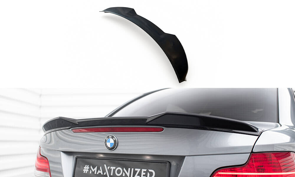 Heckspoiler 3D passend für BMW 1er M-Paket E82 schwarz Hochglanz