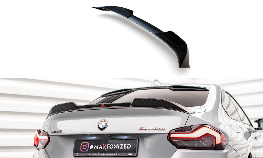 Heckspoiler 3D passend für BMW 2 Coupe G42 / M2 G87 schwarz Hochglanz