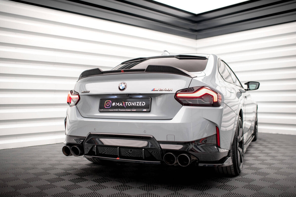 Heckspoiler 3D passend für BMW 2 Coupe G42 / M2 G87 schwarz Hochglanz