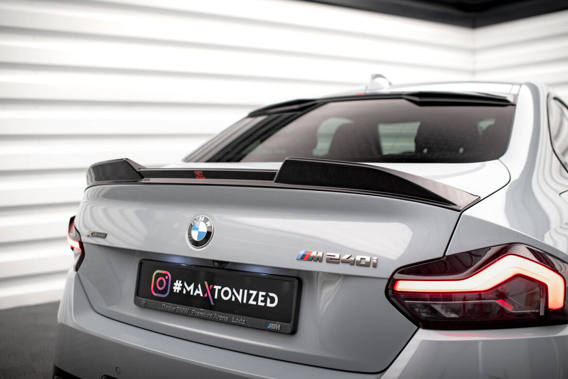 Heckspoiler 3D passend für BMW 2 Coupe G42 / M2 G87 schwarz Hochglanz