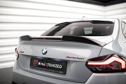 Heckspoiler 3D passend für BMW 2 Coupe G42 / M2 G87 schwarz Hochglanz